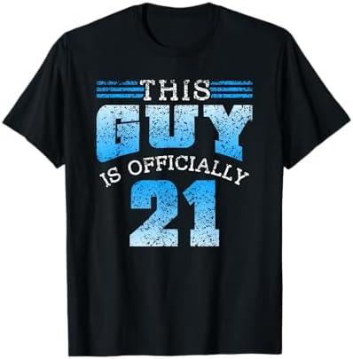 This Guy is Officially 21 21St Birthday Party Celebrate T-Shirt S