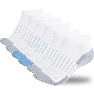 Copper Fit Ankle Length Sport Socks (Small-Medium, White)