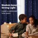 BGment Navy Star Blackout Curtains for Kid's Bedroom - Grommet Thermal Insulated Room Darkening Printed Curtains for Living Room, Set of 2 Panels (46 x 54 Inch, Dark Blue)