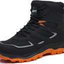 Steel Toe Work Boots for Men  Wide Toe Comfortable Lightweight Breathable Safety Shoes, Slip-Resistant Durable Construction & Industrial Footwear (12, Black)