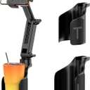 Phone Holders for Your Car,2 in 1 Car Phone Holder with Two Adjustable Bases,Long Arm with 360Rotation Cup Phone Holder for Car Compatible with 4-7 inches Phones