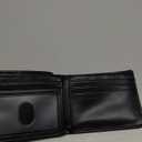 Wallet with Tracker for Men, Works with Apple Find My APP (iOS Only), Air Tag Wallet, Mens Smart Wallets with GPS Tracker,Bifold Leather RFID Blocking, Rechargeable Battery, Gift for Him, Black