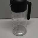 TrendPlain 16oz/470ml Glass Olive Oil Sprayer for Cooking  2 in 1 Olive Oil Dispenser Bottle for Kitchen Gadgets and Air Fryer Accessories, Salad, BBQ - Black