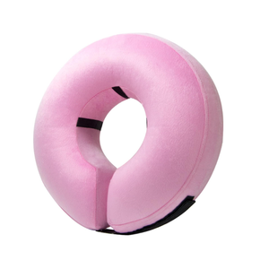 BENCMATE Inflatable Dog Cone Collar Alternative, Soft Dog Cone for Dogs and Cats, Neck Recovery ECollar Donut Collar After Surgery (Large+, Pink)