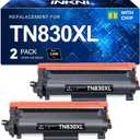 InkNI Compatible Toner Cartridges Replacement for Brother TN830XL TN830 TN 830 XL Toner Cartridges Work for HL-L2460DW DCP-L2640DW HL-L2480DW HL-L2400D HL-L2405W MFC-L2820DW Printer (Black, 2 Pack)