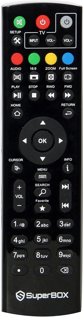Remote Control for all superbox models,works with superbox s1 s2 s3 s4 pro s5 max(without voice)