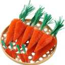 DoubleFill 12 Pcs Easter Carrot Decoration 10.6" 7.5" 3.5" Artificial Fake Carrots Tabletop Multisize Spring Easter Bunny Ornament for Basket Filler Hunting Party Tree Farmhouse Fireplace DIY(No Base)