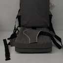 Toddler Booster Seat for Dining Table Kitchen Chair Non-Slip with Backrest and Adjustable Straps, Portable Travel Child Kids Booster Seat Eating - Grey