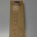 Remote Control Power Strip with 3 USB Surge Protector Power Strip with 3 RF Controlled Outlets, 5ft Extension Cord, 15A/1875W Remote Control Outlet for Household and Workstation Appliances