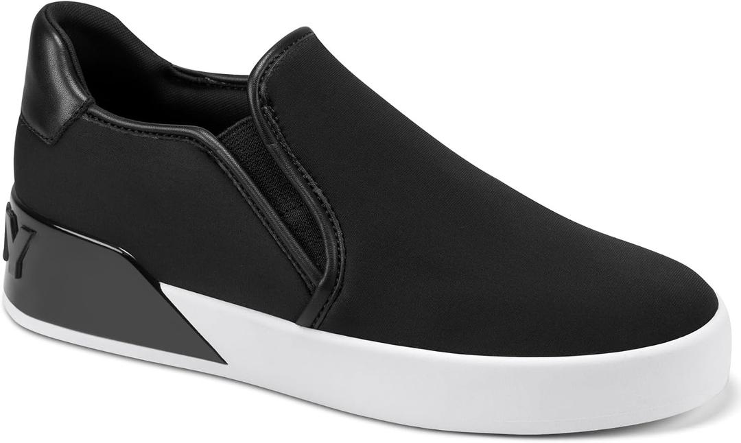 DKNY Women's Marta Slip On Sneaker, Black, 7.5