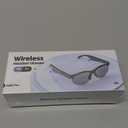 Smart Bluetooth Glasses for Hands-Free Calling and Music, Open-Ear Wireless Sunglasses, Rechargeable Eyewear Compatible with iOS and Android