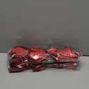 Norme 15 Pcs Christmas Magnolia Flowers Ornaments 3.15'' 5.91'' 8.27'' Large Artificial Magnolia Velvet Fold Poinsettia Stems for Christmas Tree Wreath Holiday Decor (Burgundy)