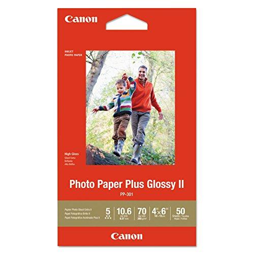 Canon Glossy Photo Paper Plus II, 4"x6"(50 Sheets)