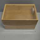 Bamboo Kitchen Drawer Organizer,Stackable Silverware Tray Utensil Organizer Cutlery Holder for Kitchen,Wooden Storage Box for Bathroom, Multi-Use Storage Bins Boxs Dividers for Office(9x6x2.5 inch