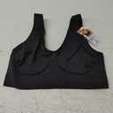 Hanes Women's Cozy Wireless Bra, Full-Coverage Pullover Bra, Seamless T-Shirt Bra (XX-Large, Black)