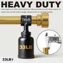 Lootkell Modern Gold Curtain Rods for Windows 72 to 144 Adjustable Length Heavy Duty 1" Diameter Brass Window Curtain Rod with Solid Metal Finials for Outdoor Farmhouse Bedroom Kitchen Living Room