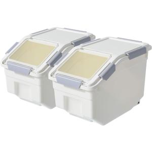 CITY BABY 2 Pack Airtight Flour Storage Container With Scoop,Dry Food, Sugar, Baking Supplies,Rice Container Set -BPA Free- Pet Food Storage Container,Dog Cat Birds Food Bin(13LB)