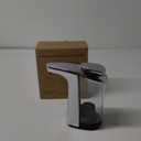 Automatic Soap Dispenser, Touchless Dish Soap Dispenser 17oz/500ml with Infrared Sensor, 5 Adjustable Soap Levels, Liquid Dispenser for Bathroom Kitchen (Silver)