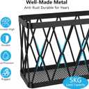 YIGII Adhesive Cabinet Door Organizer with Tumbler Lid Organizer, Wall Mounted Lid Organizers Inside Cabinet for Tupperware Storage, Slim Space Kitchen Basket for Pantry, Under Sink