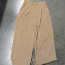 Rammus Womens High Waist Dress Pants with Pockets Business Casual Work Pants for Women Stretchy Skinny Slacks for Office (Large, Khaki)