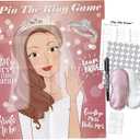 Bridal Shower Games, Pin The Ring On The Bride, Bridal Shower Engagement Wedding Shower Bachelorette Party Games 50 Guests