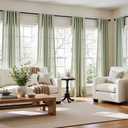 jinchan Linen Blend Curtains 90 inch Length 2 Panels for Bedroom Living Room, Light Filtering 50 inch Wide Farmhouse Drapes with Rod Pocket Back Tab(50W x 90L, Light Green)