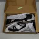 Women's Square Open Toe Heeled Sandals Two Strap Mules Slip On Block Chunky Mid Heels Sandals 50+ bought in past month Size 9