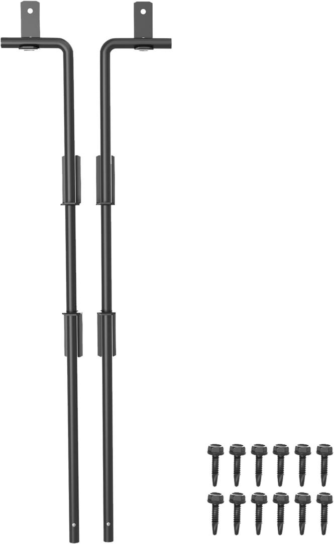 SKYSEN 2 Pack 36" Cane Bolts for Gates, Gate Drop Rod, Gate Stopper- Ultra Drop pin Dia of 19/32"- Heavy Duty gate Bolt- Wood & Vinyl Fence gate Hardware