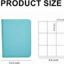 Premium 9-Pocket Trading Card Binder, Zip Closure, Double-Sided Card Album Holds 540 Cards, PU Cover Side-Loading Holder for MTG, TCG, Baseball, Football, Sports Cards (Sky Blue)
