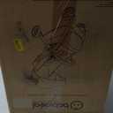 Babideal Lightweight Travel Stroller for Baby, Self-Folding Toddler Stroller with Large Canopy, Full-Reclining Seat, Cup Holder Included - Newborn to 50lbs. (Black)