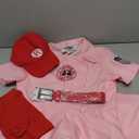 Women's Baseball League Costume Dottie Costume Pink Dress Halloween Cosplay Uniform Set M