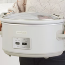 Crock-Pot 7 Quart Cook and Carry Slow Cooker with Touch Control, 4 Pre Programmed Settings, Removable Stoneware, and Locking Lid, Mushroom