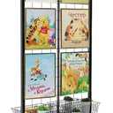 Gridwall Panel Display Stand, 2'x5.5' Heavy Duty Floor Standing Rack with Detachable Girdwall, Movable Silent Wheel, Easy to Transport, Ideal for Retail & Craft Fairs (1)