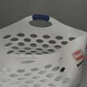 Rubbermaid White Plastic Laundry Basket