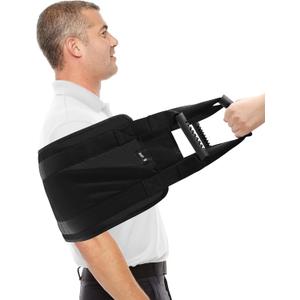 SPRING SEAON Transfer Sling - Essential Transfer Belt Lifting Strap for Elderly and Disabled with Mobility Aids- Lift Assist Gait Belts for Seniors for Home, Hospital, Nursing Care (Black)