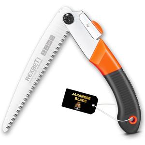 REXBETI Folding Saw - 8 Inch Blade for Wood & Dry Wood Pruning, Compact Design, SK-5 Steel