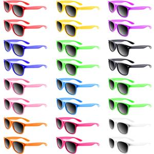 TUPARKA Sunglasses Party Favors Neon Colors Sunglasses Bulk Goody Bag Fillers for Beach Birthday Party Pool Party Supplies