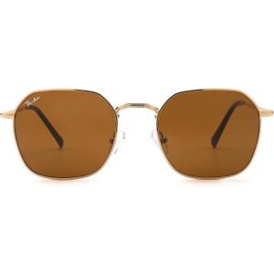 Pro Acme Hexagonal Sunglasses for Women Men, 100% Real Glass Lens Retro Square Trendy Shades
