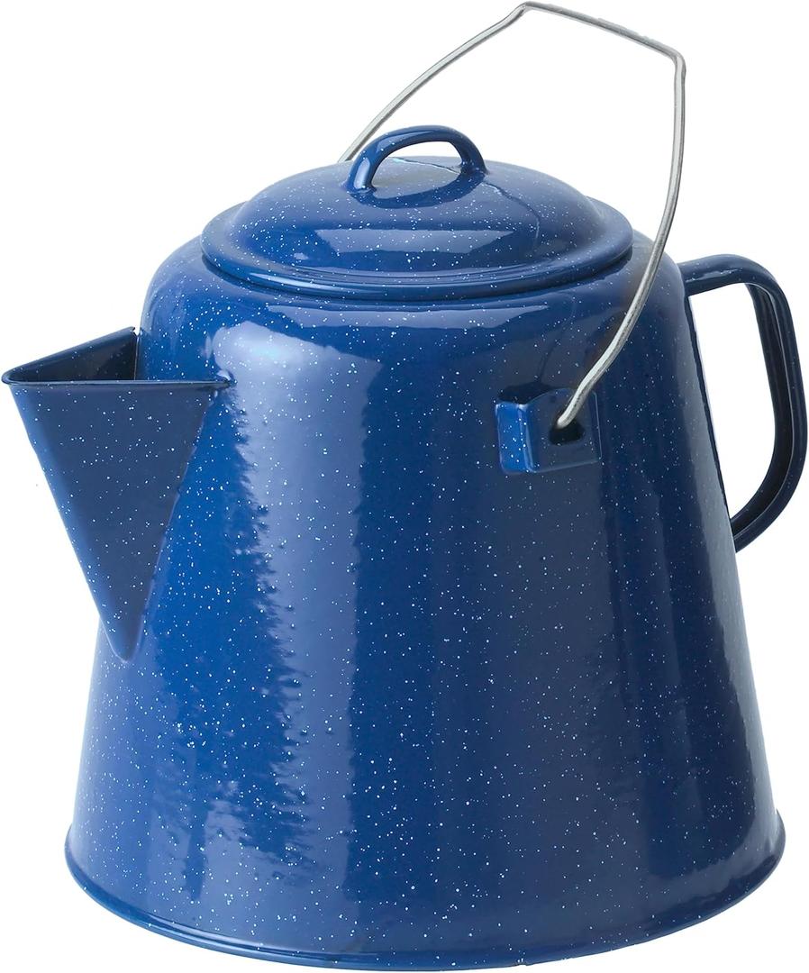 GSI Outdoors 20 Cup Coffee Boiler Design to be Sturdy for The Campsite, RV or Farmhouse Kitchen (Blue)