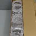 6 Pcs Clear Cracker Tray Rectangular Acrylic Holder Serving Tray Transparent Macaron Food Display Stands Biscuit Serving Dish for Wedding Home Party Charcuterie Board Platter