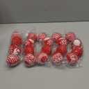 WEWILL 2.75" 10 PCS Red Knitted Sweater Christmas Ball Christmas Tree Ornaments Festival Xmas Party Gifts Decorations Snowflake Pattern