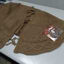 48 inch Christmas Tree Skirt: Diamond Edge Knit Tree Skirt for 7.5ft Tree, Western Brown Tree Skirt, Vintage Tree Skirts, Rustic Farmhouse Christmas Decorations