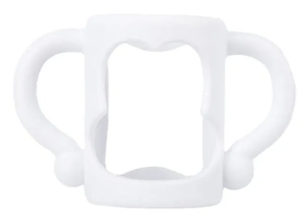 Wide Neck Baby Bottles Handle Handle for Milk Bottle Baby Bottle Handles Feeding Bottle Handles Silicone Bottle Handles for Standard Baby Bottles ? White ? Feeding Bottle Handles