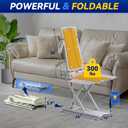 Electric Chair Lift, FSA & HSA Eligible, Up to 20inch Floor Lift for Elderly Falls ,IP68 Waterproof Bath Tub Lift for Seniors, Up to 300lbs Lift Chair, for Home Floor Bathtub, 2nd Gen Version, 11.02 inches x 28.85 inches x 16.92 inches