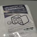 Knee Pillow for Side Sleepers,Memory Foam Leg Pillow for Side Sleeping Between Knees,Knee Cushions for Hip,Back,Joints,Sciatica Pain Relief Pillows,Spinal Alignment Support,White