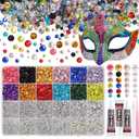 26000PCS Colorful Resin Flatback Rhinestones for Crafting, Resin Rhinestones for Bedazzling Kit, 2/3/4/5/6mm Flatback Gems Jewels for DIY Mugs Tumblers Clothing Shoes Nail Art