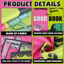 Halloween Pink and Green Party Decorations Witch Princess Themed Banner Holding Space for a Good Book Classroom Front Door Porch Sign Witch Party Wall Decor for kids Birthday Party Supplies