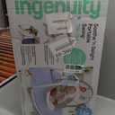 Ingenuity Soothe 'n Delight Compact Portable 6-Speed Plush Baby Swing with Music, Folds Easy, 0-9 Months 6-20 lbs (Cozy Kingdom)