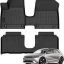 Auxko All Weather Floor Mats for Hyundai IONIQ 5 2026 2025 Movable Console Model TPE Liners All Season Accessories Guard Odorless Anti-Slip Floor Liners for Hyundai IONIQ 5