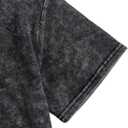 Verdusa Women's Grunge Washed Bow Tops Streetwear Short Sleeve Going Out Summer Tee Shirts (Black, M)